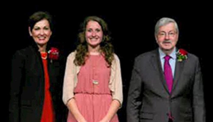 Brincks recognized by Gov. Branstad for academic excellence