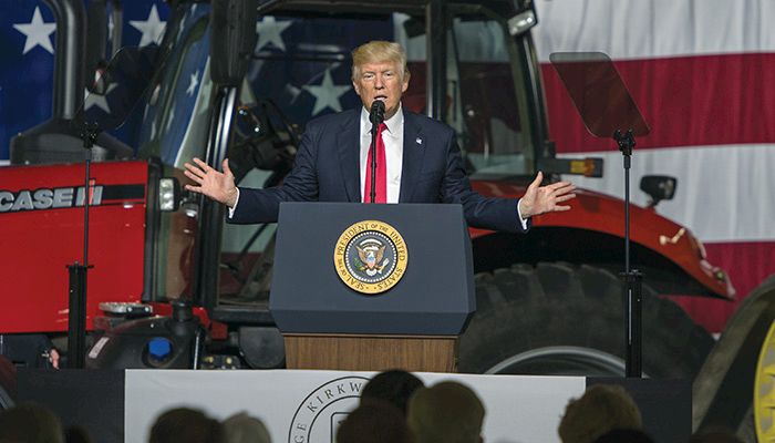 Trump in Iowa extols advances in ag technology 