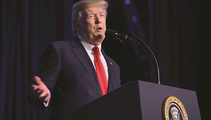 Trump praises farmers in AFBF speech