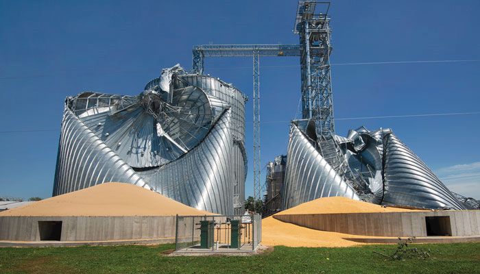 Luther grain bins