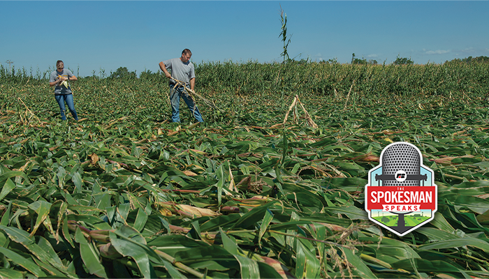 Iowa farm derecho storm damage