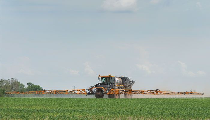 spraying fields