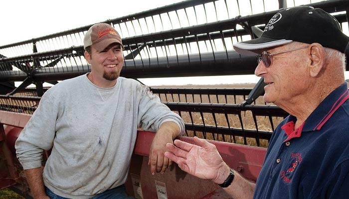 Iowa farm family