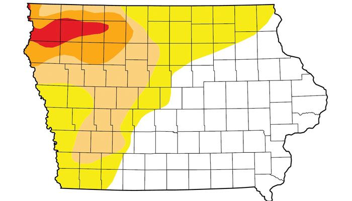 IA drought map