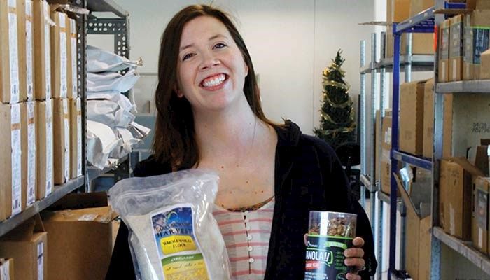 Farm Bureau member Ellen Walsh-Rosmann of Harlan started FarmTable Delivery to connect farmers with restaurants, schools, grocery stores and hospitals that serve local foods. photo by Harlan Newspapers