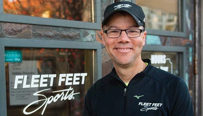 Fleet Feet Sports in Des Moines' East Village hosts weekly social runs in the winter and throughout the year. Photo by Gary Fandel