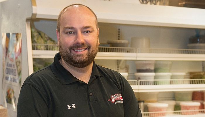 Richard Phillips, Central College's director of dining services, likes to keep it local and mix it up to break the monotony of the school year.