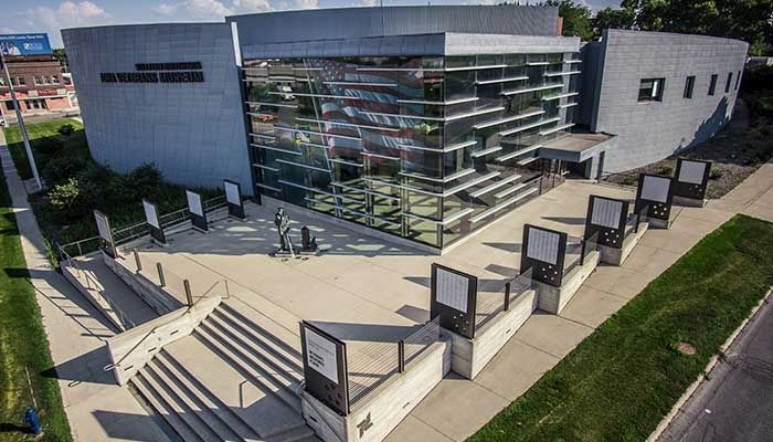 The Sullivan Brothers Iowa Veterans Museum in Waterloo in named in honor of the brothers who died when their ship was torpedoed during World War II. The museum features interactive displays and a large collection of interviews of veterans.