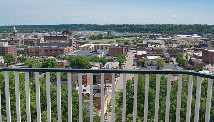 The Fenelon Place Elevator in downtown Dubuque is one of Iowa's most unusual tourist attractions. The railway is the shortest and steepest in the world.