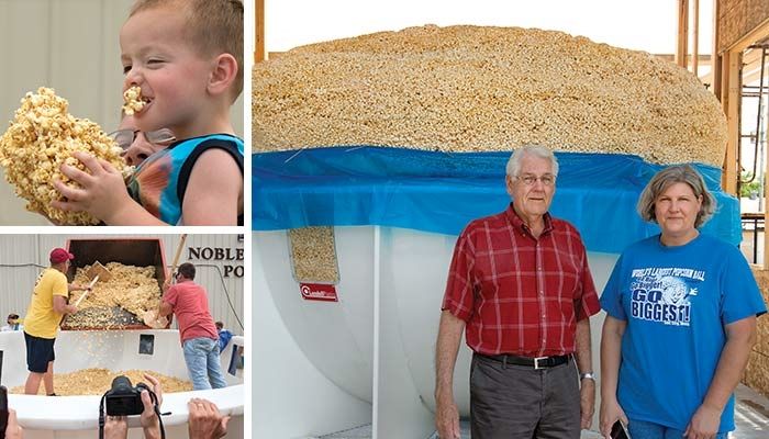 World's largest popcorn ball