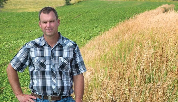 Farm Bureau member Dan Hanrahan of Cumming added terraces to his fields to conserve soil and help protect water quality.