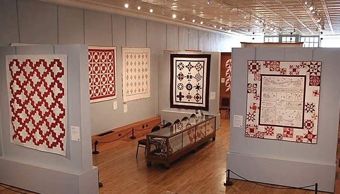 The new Iowa Quilt Museum in Winterset currently features an exhibit of red and white quilts. 