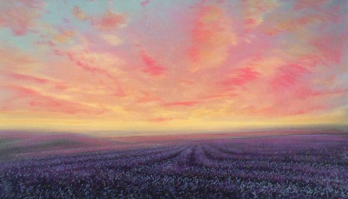 Ellen Wagener, "Waiting for the Pink Floyd Moment (#4)," 2015, pastel on paper, collection of the artist. submitted photo