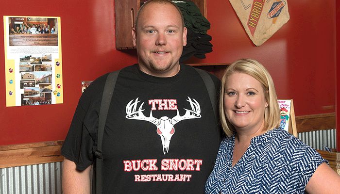 Farm Bureau member Bud and Sarah Johansen own and operate the Buck Snort restaurants in Neola, Oakland and a new location in Council Bluffs.