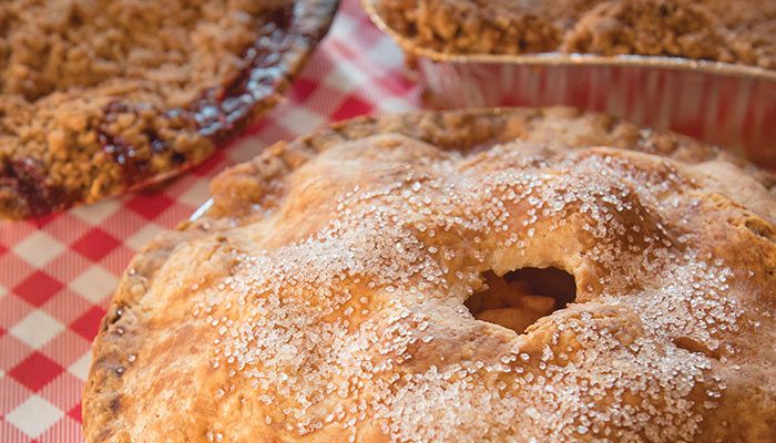 Center Grove Orchard's country store in Cambridge sells homemade apple pies and crisps, as well as an assortment of jams, salsas, popcorn and more for gift-giving.