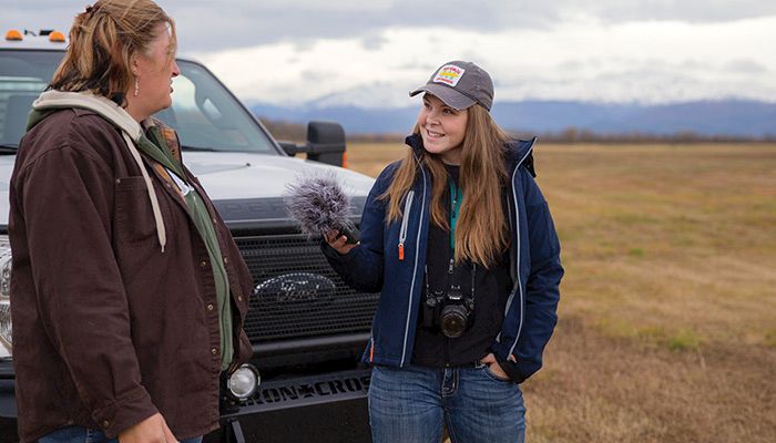 Iowa State University graduate Natalina Sents has traveled to 25 states so far for the Beck's Hybrids "Why I Farm" road trip. 