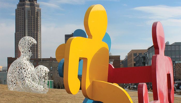 The Pappajohn Sculpture Park In Des Moines, Iowa