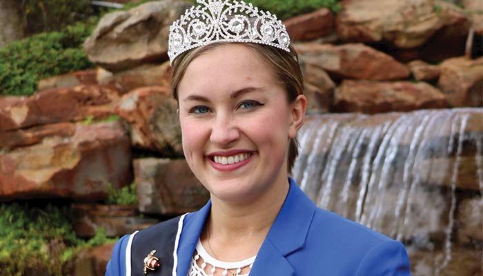 Maia Jaycox, an Iowa State University student and hobby beekeeper from Webster City, was crowned the 2017 American Honey Queen. submitted photo