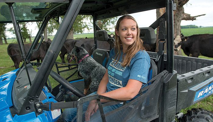 Farm Bureau member Laura Cunningham of Nora Springs