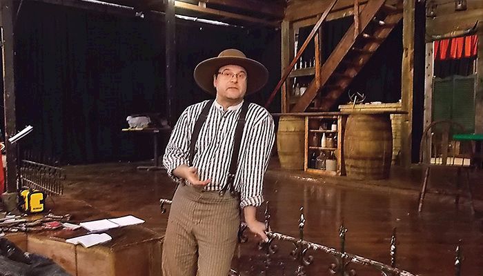 Robby Pedersen, who makes historic furniture from his shop in Jefferson, started History Boy Theatre Co. to bring musical theater and local actors to the community.