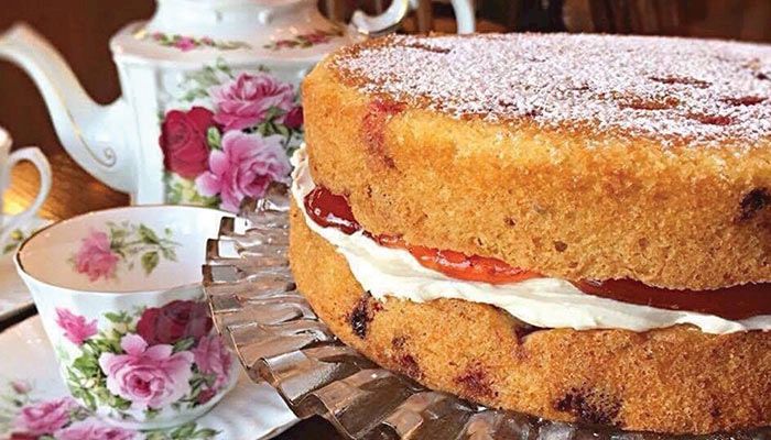 Miss Spenser's Victorian sponge cake (submitted photo) won third-place honors in "The Great British Baking Show: Iowa Edition."