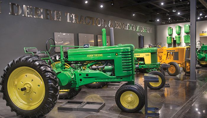  The John Deere Model A is on display along with other tractors through the decades at the John Deere Tractor & Engine Museum in Waterloo. 