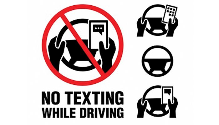 No texting while driving