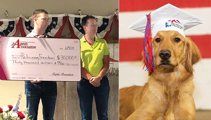 It takes two years for a dog to complete the Retrieving Freedom program and become a vital part of its new owner's life. Retrieving Freedom in Waverly breeds and trains service dogs to meet the needs of veterans. submitted photo