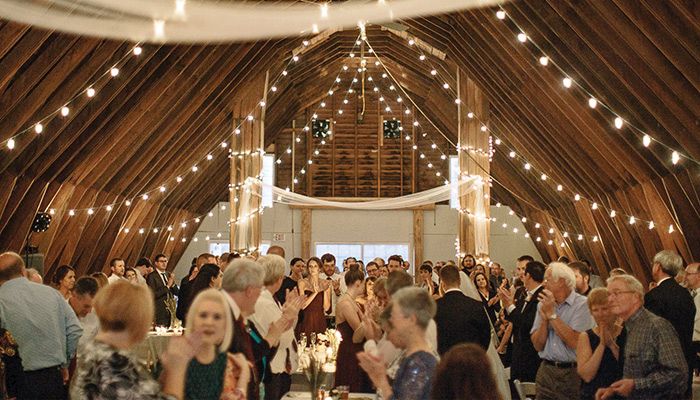 The party barn at North River Adventures in Carlisle hosts weddings every weekend in the spring and fall.  Submitted photo