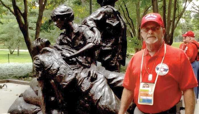 Vietnam Vet Denny Abel traveled to Washington, D.C., on the Iowa Freedom Flight, which flies veterans free of charge to see the national war memorials. submitted photo