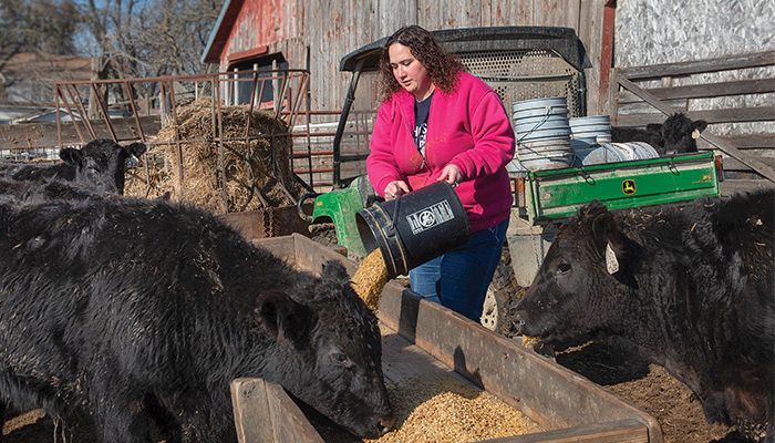 Beth Baudler, a young farmer and Adair County Farm Bureau member, helped start a Facebook page, called "Who's Your Farmer?"