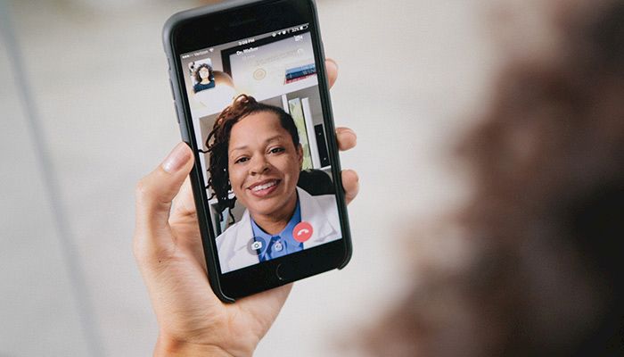The Doctor on Demand app, available to most Wellmark and Farm Bureau Health Plan customers