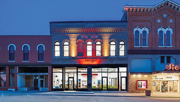 A newly renovated downtown building is now home to The Forge, a global technology company, in Jefferson. The company is partnering with local high schools to train students who want to live and work in their hometown. submitted photos