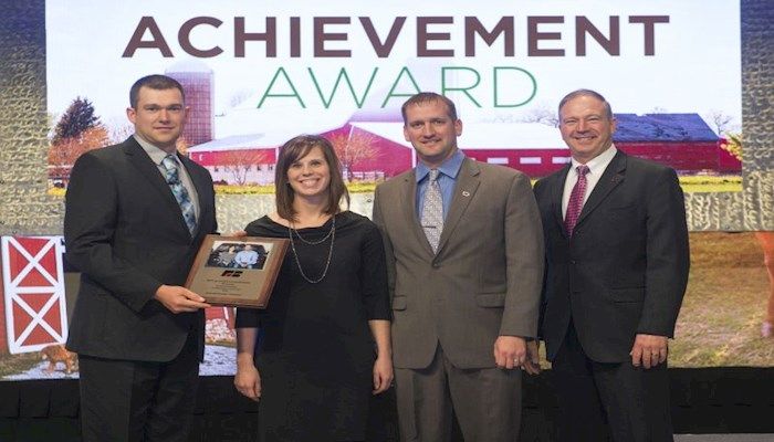 Plymouth County farmers, Ben and Janelle Johnson, receive Iowa Farm Bureau Young Farmer Achievement Award