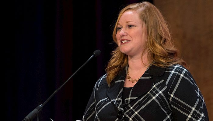 Beth Rachut of Mitchell County earns Iowa Farm Bureau Young Farmer Leadership Award