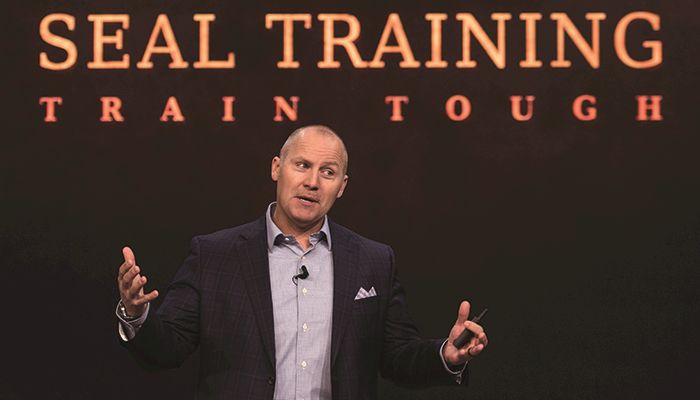 Rorke Denver, a former U.S. Navy SEAL Commander, was the keynote speaker at Iowa Farm Bureau’s 99th annual meeting.