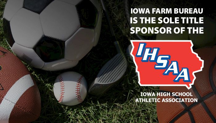 Iowa Farm Bureau is sole title sponsor of the Iowa High School Athletic Association, concussion insurance announcement
