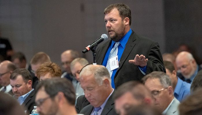 Urgent passage of trade deals, undermining the RFS lead discussions at 2019 Iowa Farm Bureau Summer Policy Conference 