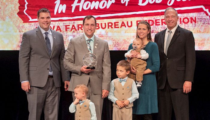 Three young farmers win Iowa Farm Bureau Young Farmer Leadership Award 