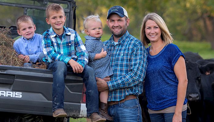 Iowa farm family