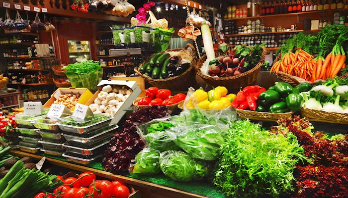 Vegetables at the grocery store