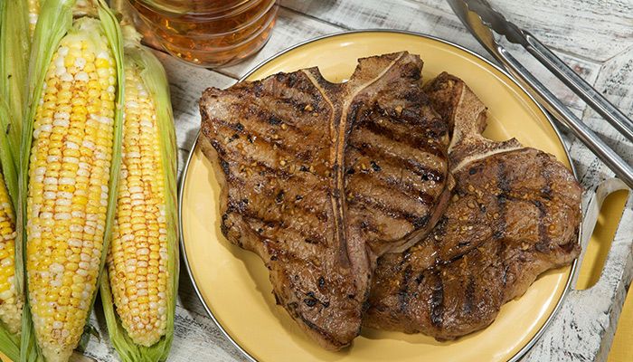 Santa Fe Grilled Beef Steaks & Corn