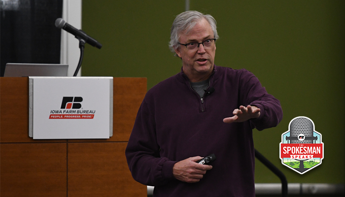 Machinery Pete speaks at Iowa Farm Bureau's Annual Meeting