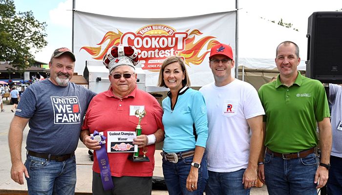 Steve Heaberlin's 'OMG Smoked Beef Ribs' earns championship crown at the 58th annual Iowa Farm Bureau Cookout Contest at the State Fair