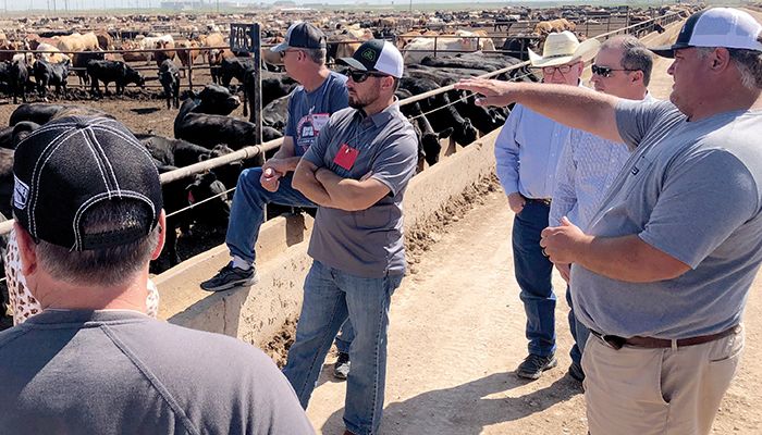 Farm Bureau members traveled to Texas recently, touring feedlots around Amarillo
