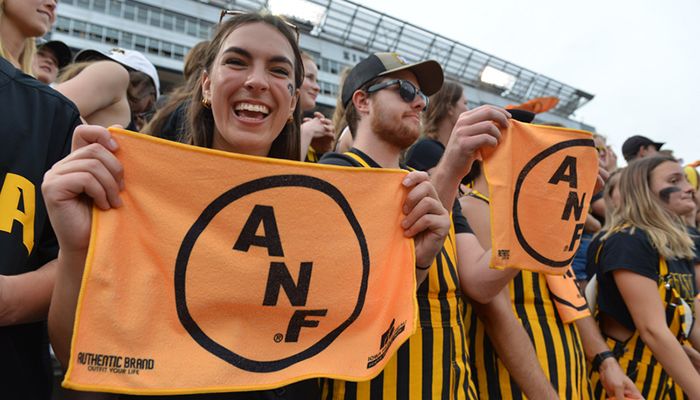 America Needs Farmers, Iowa Hawkeye fan at Kinnick