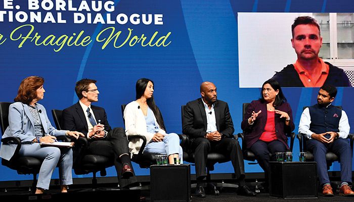 COVID-19, climate change and conflict were the focus of a roundtable at the World Food Prize Foundation 2022 Borlaug International Dialogue last week in Des Moines. 