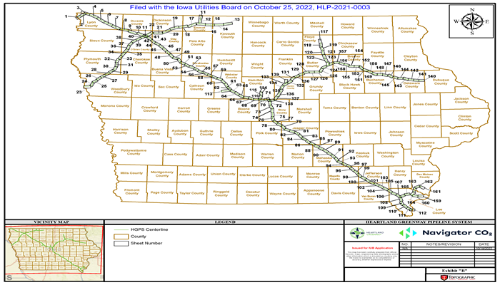 Navigator Heartland Greenway files pipeline permit application