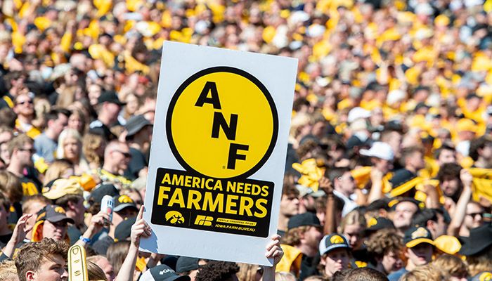 Iowa Farm Bureau and University of Iowa Athletics team up for the 12th annual America Needs Farmers (ANF) game and tailgate at Kinnick Stadium 
