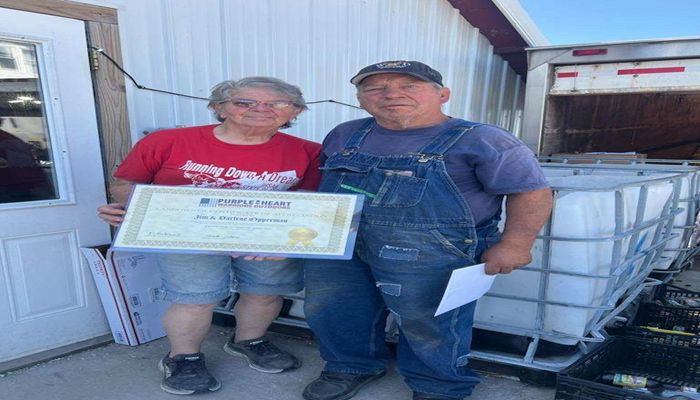 Fayette couple honored for support of Purple Heart Warriors Outdoors